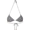 Tory Burch Monogram Print Bikini Top