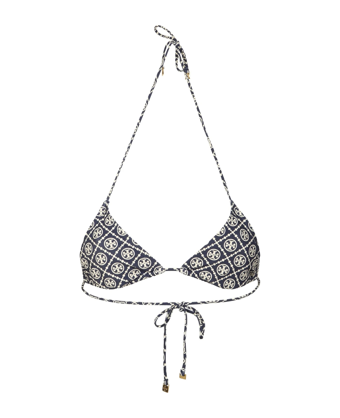 Tory Burch Monogram Print Bikini Top 1 Tory Burch Monogram Print Bikini Top