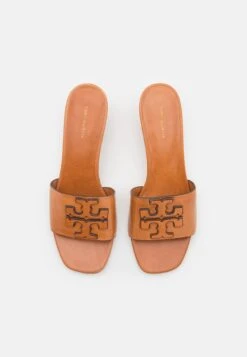 Tory Burch Double Stack Logo Mule- Clogs - Light Pecan 11 Tory Burch Double Stack Logo Mule- Clogs - Light Pecan -Tory Burch 033039e0d3c7490fa5e42d33d6caad2d