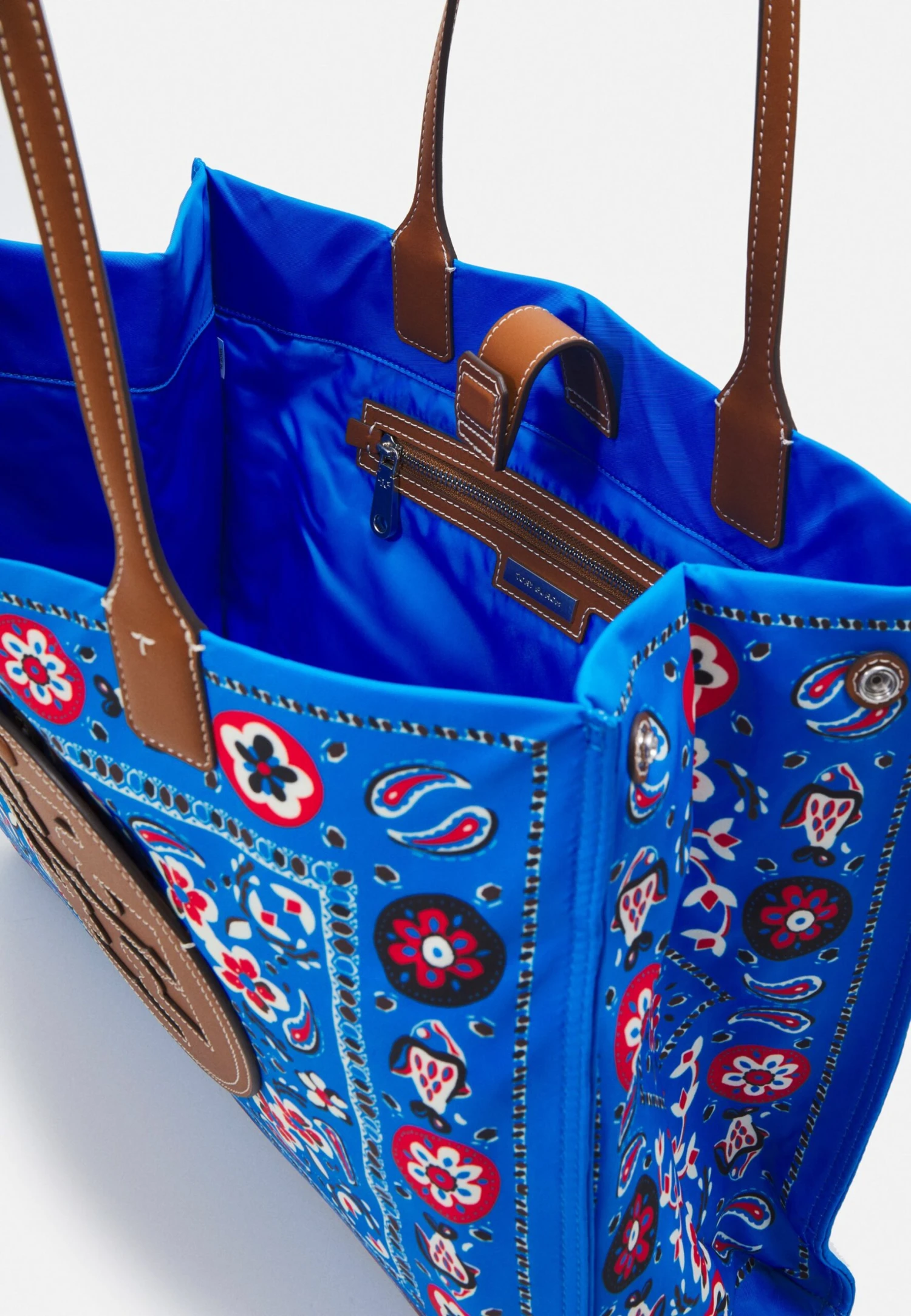 Tory Burch Ella Printed Tote - Tote Bag - Blue 3 Tory Burch Ella Printed Tote - Tote Bag - Blue - Image 3