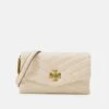 Tory Burch Kira Chevron Chain Wallet - Across Body Bag - New Cream