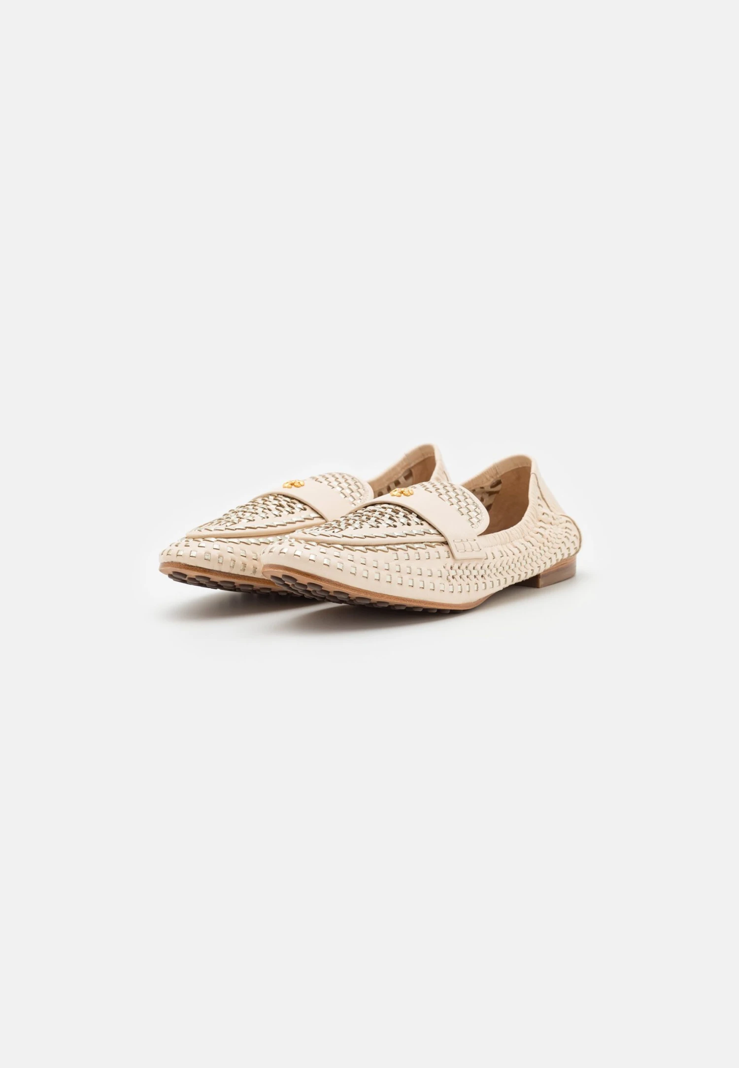 Tory Burch Woven Loafer - Slip-Ons - Brie/Spark Gold 3 Tory Burch Woven Loafer - Slip-Ons - Brie/Spark Gold - Image 3