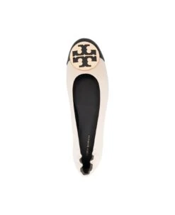Tory Burch White Ballet Flats With Metal Logo Detail In Leather Woman 7 Tory Burch White Ballet Flats With Metal Logo Detail In Leather Woman -Tory Burch 0b1440617166d6f2a89beddd894dd660