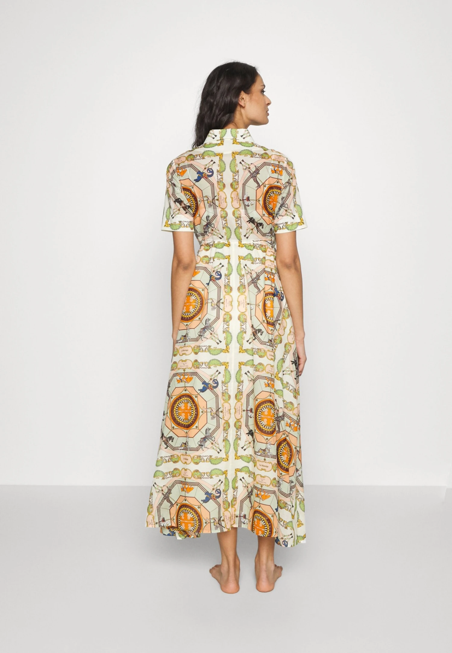 Tory Burch Carousel Shirtdress - Beach Accessory - French Cream 3 Tory Burch Carousel Shirtdress - Beach Accessory - French Cream - Image 3