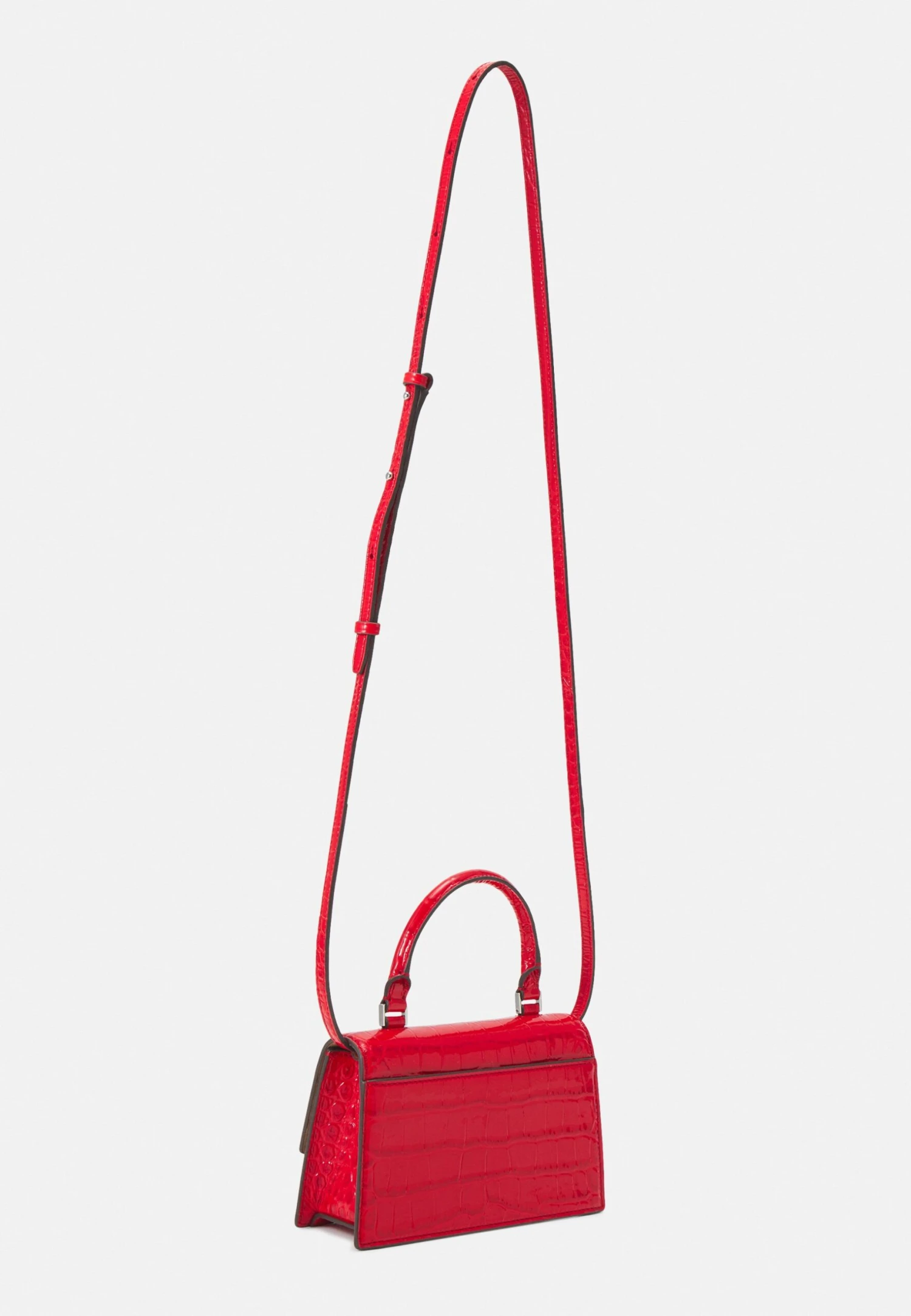 Tory Burch Trend Croc Embossed Mini- Across Body Bag - Candy Apple 2 Tory Burch Trend Croc Embossed Mini- Across Body Bag - Candy Apple - Image 2