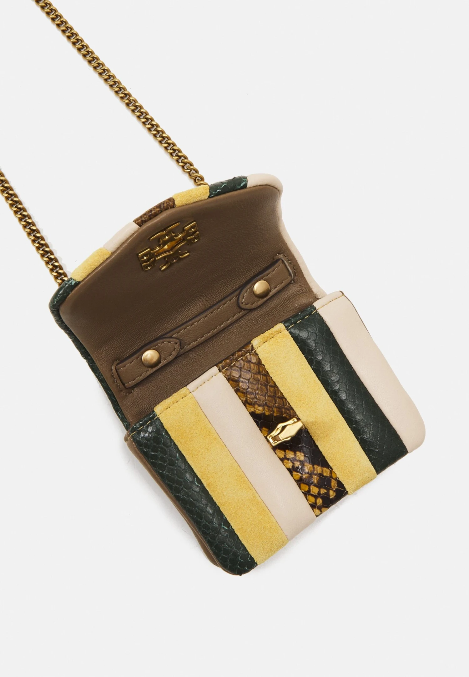 Tory Burch Kira Exotic Stripe Nano Bag - Across Body Bag - Yellow/Multi 3 Tory Burch Kira Exotic Stripe Nano Bag - Across Body Bag - Yellow/Multi - Image 3