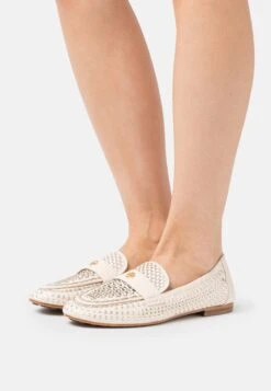 Tory Burch Woven Loafer - Slip-Ons - Brie/Spark Gold