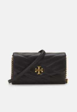 Tory Burch Kira Chevron Chain Wallet - Across Body Bag - Black