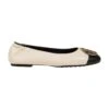 Tory Burch Claire Ballerina In Leather With Logo