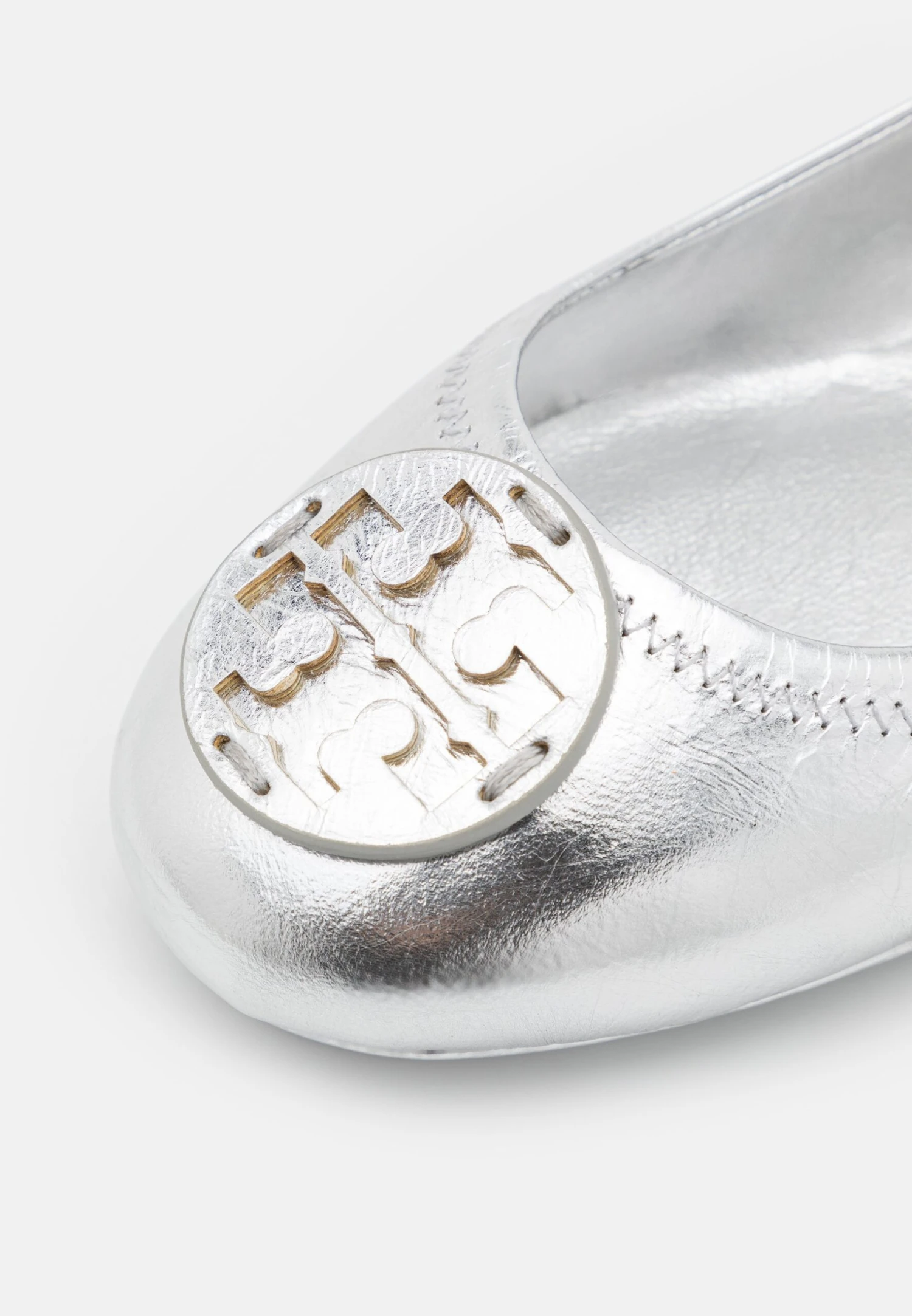 Tory Burch Minnie Travel Ballet - Ballet Pumps - Silver 7 Tory Burch Minnie Travel Ballet - Ballet Pumps - Silver - Image 7