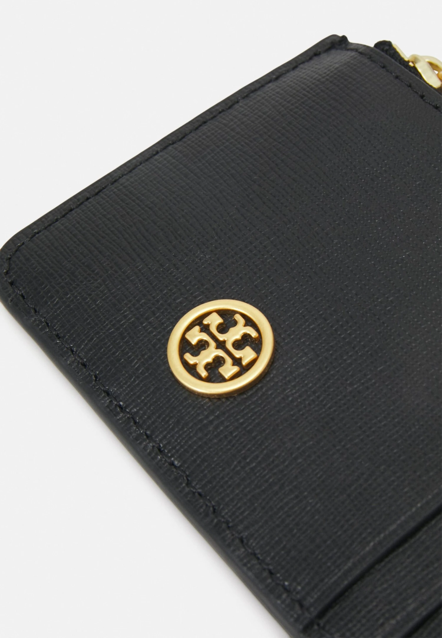 Tory Burch Robinson Top Zip Card Case - Wallet - Black 4 Tory Burch Robinson Top Zip Card Case - Wallet - Black - Image 4