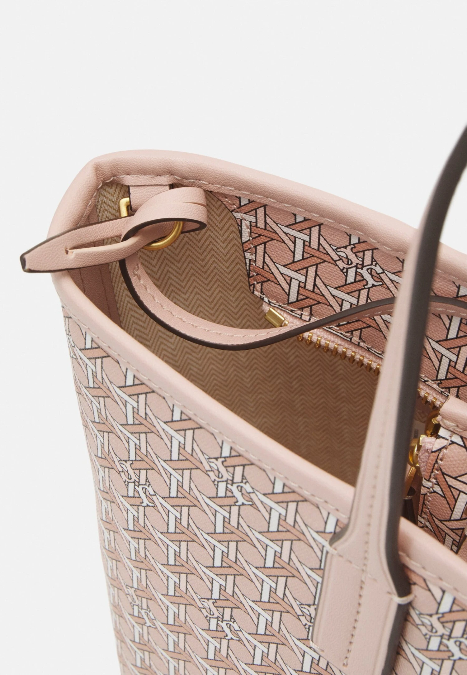 Tory Burch Small Basketweave Tote Set - Handbag - Pink 5 Tory Burch Small Basketweave Tote Set - Handbag - Pink - Image 5
