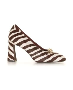 Tory Burch Jessa Zebra Pumps With Accessory