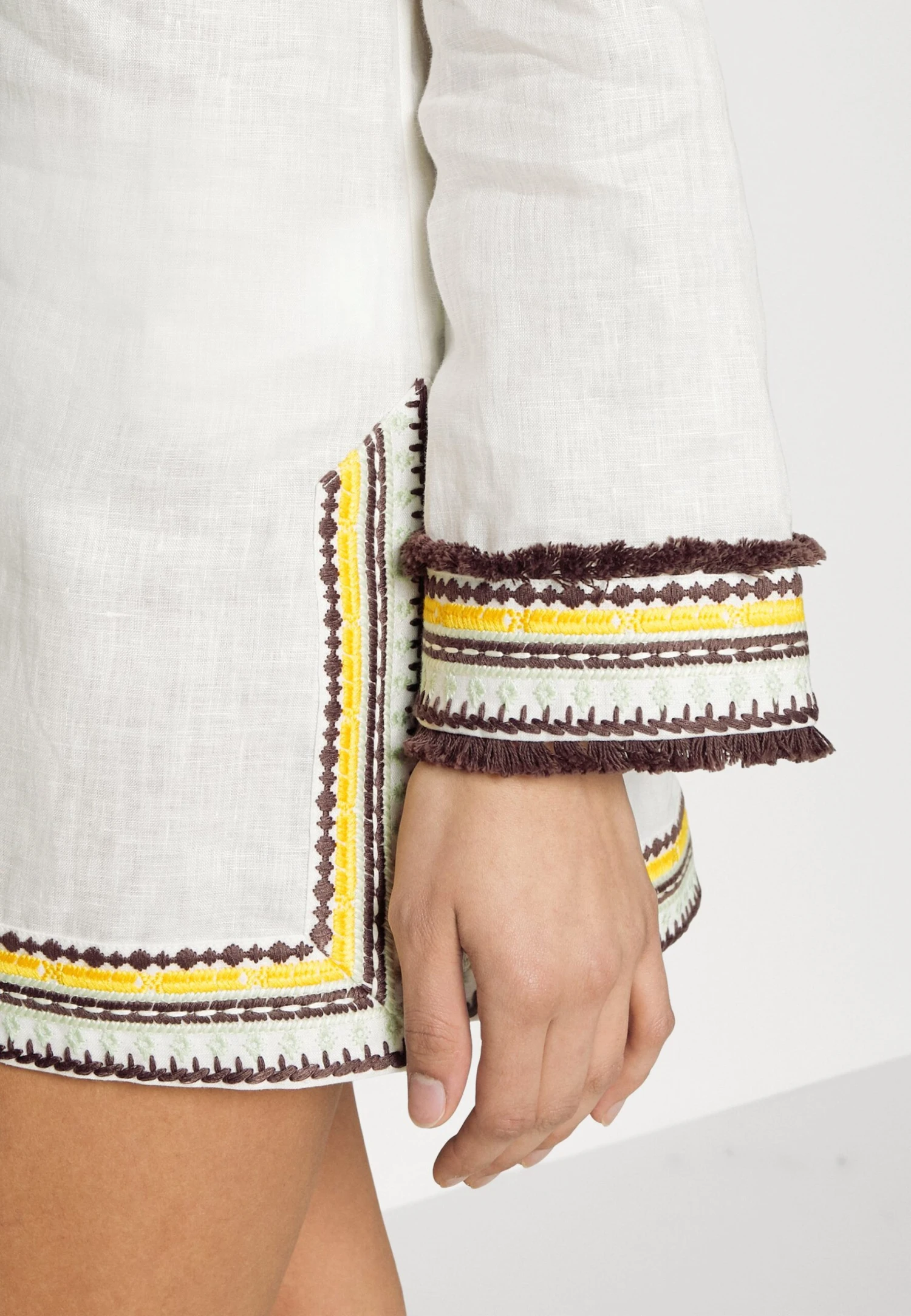 Tory Burch Embroidered Tory Tunic - Beach Accessory - Ivory 5 Tory Burch Embroidered Tory Tunic - Beach Accessory - Ivory - Image 5