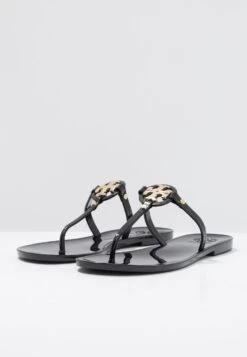 Tory Burch Mini Miller Flat Thong - Pool Shoes - Perfect Black -Tory Burch 1ca6846147a14f529dbbb98e6d415e36