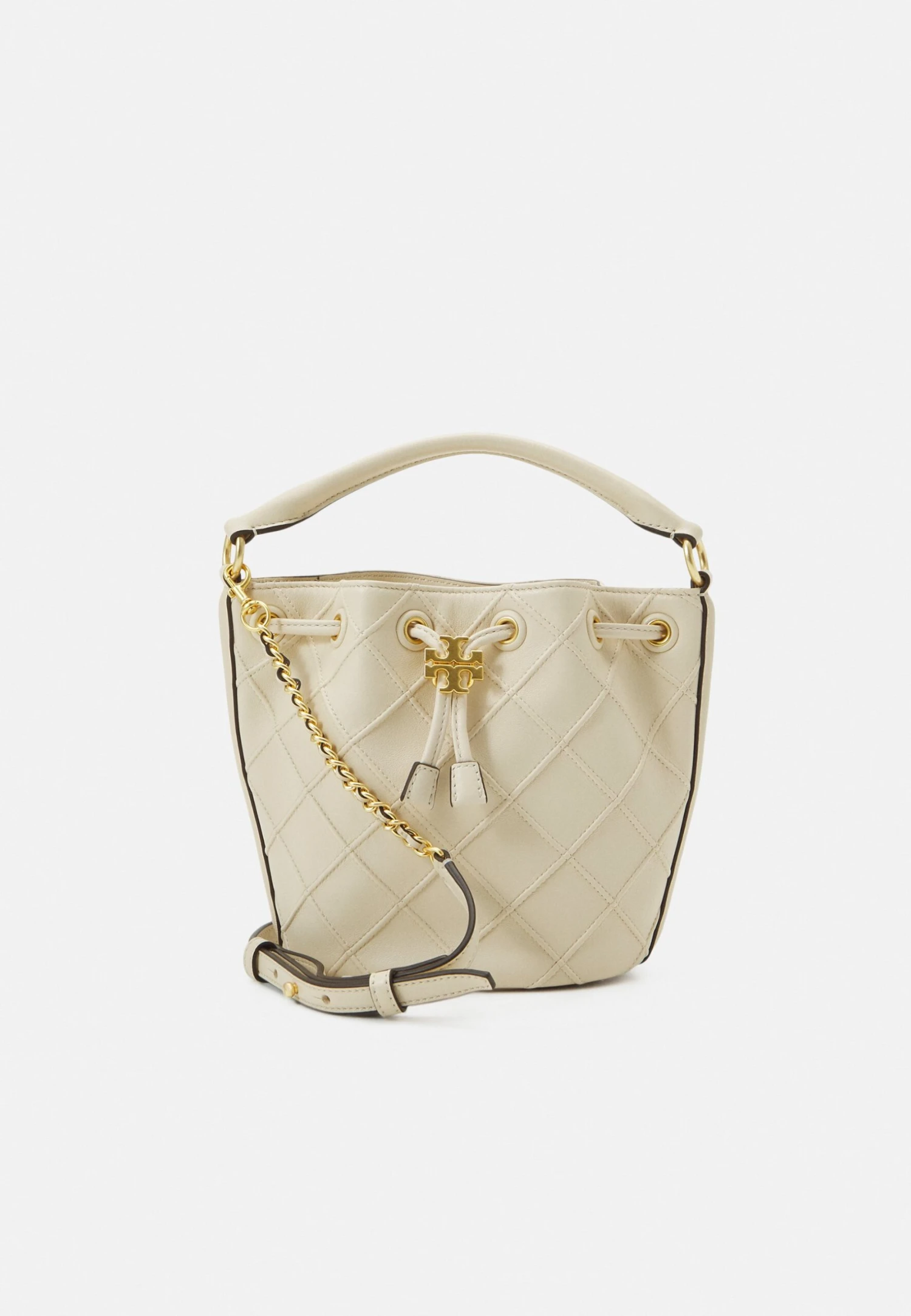Tory Burch Fleming Soft Bucket Bag - Across Body Bag - New Cream 1 Tory Burch Fleming Soft Bucket Bag - Across Body Bag - New Cream
