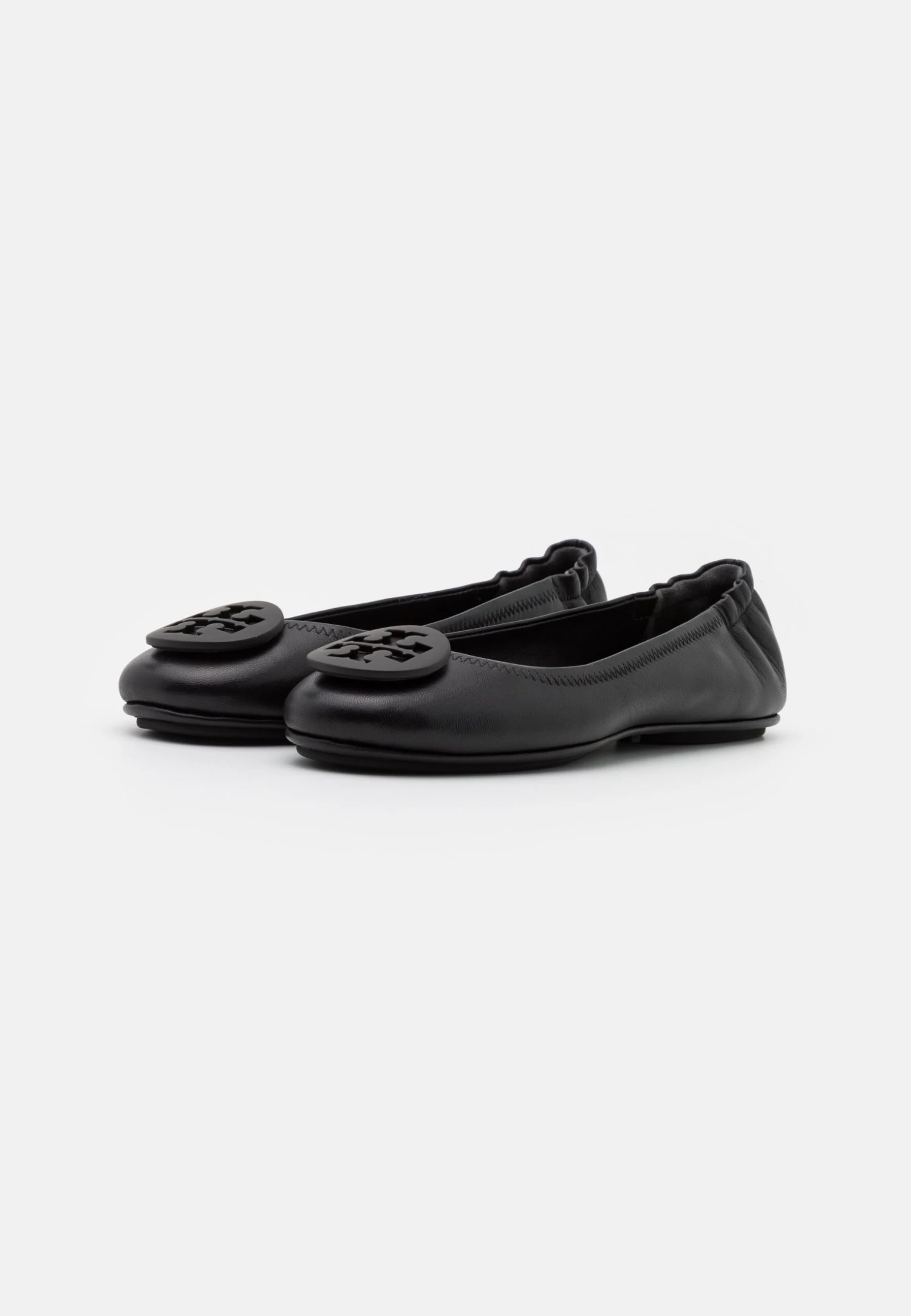 Tory Burch Minnie Powder Coated Logo - Ballet Pumps - Perfect Black 3 Tory Burch Minnie Powder Coated Logo - Ballet Pumps - Perfect Black - Image 3