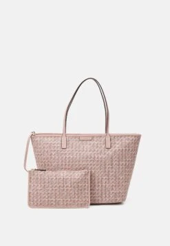 Tory Burch Basketweave Tote Set - Handbag - Pink