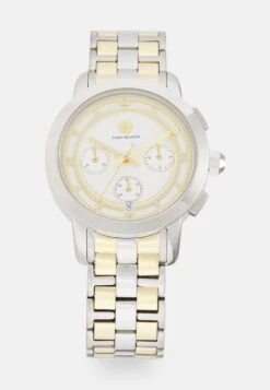 Tory Burch The Tory - Chronograph Watch - Silver/Gold
