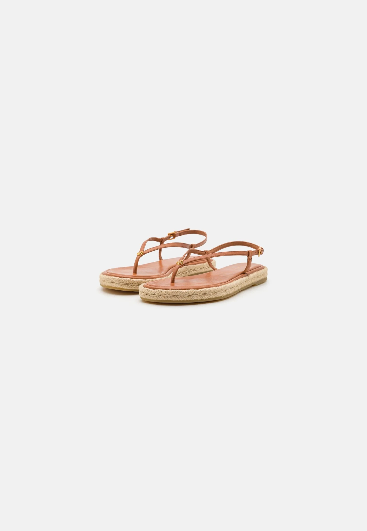 Tory Burch Delicate Logo Thong - T-Bar Sandals - Tan 2 Tory Burch Delicate Logo Thong - T-Bar Sandals - Tan - Image 2