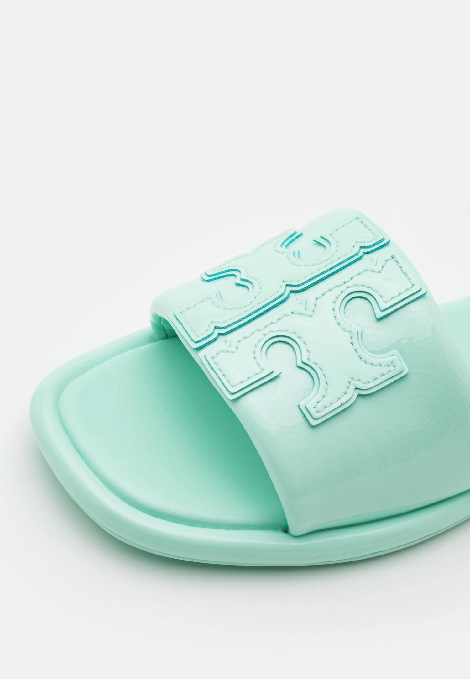 Tory Burch Double T Sport Slide - Mules - Caribbean Mist 7 Tory Burch Double T Sport Slide - Mules - Caribbean Mist - Image 7