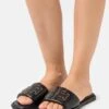 Tory Burch Double T Sport Slide - Mules - Perfect Black/Gold