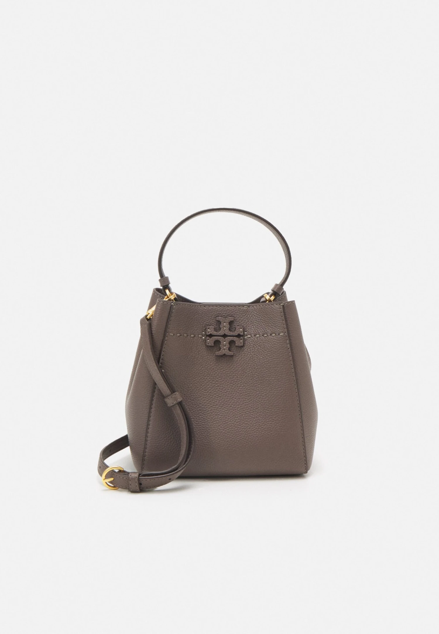 Tory Burch Small Bucket Bag - Handbag - Silver Maple 1 Tory Burch Small Bucket Bag - Handbag - Silver Maple
