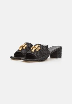 Tory Burch Eleanor- Heeled Mules - Perfect Black -Tory Burch 3396c410d5f04b9db9872b75de49fb2c
