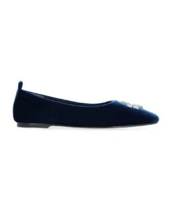 Tory Burch Eleanor Velvet Ballet Flats
