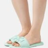 Tory Burch Double T Sport Slide - Mules - Caribbean Mist