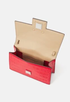 Tory Burch Trend Croc Embossed Mini- Across Body Bag - Candy Apple 6 Tory Burch Trend Croc Embossed Mini- Across Body Bag - Candy Apple -Tory Burch 3d5c784340ca4138af1d6c6704760070