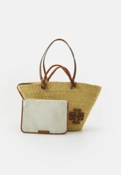 Tory Burch Ella Basket Tote Set - Tote Bag - Natural