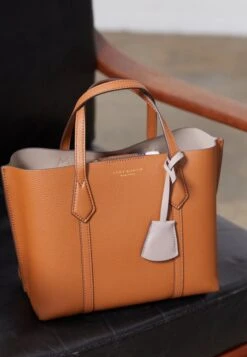 Tory Burch Perry Small Triple Compartment Tote - Handbag - Light Umber -Tory Burch 4666d1c17a0646b99af0aaf345e03024