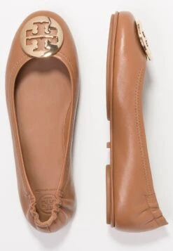 Tory Burch Minnie Travel Ballet- Ballet Pumps - Royal Tan/Gold 10 Tory Burch Minnie Travel Ballet- Ballet Pumps - Royal Tan/Gold -Tory Burch 49278e91c7b74d7087a587491d6fa010
