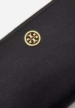 Tory Burch Robinson Zip Slim Wallet - Wallet - Black -Tory Burch 494ba2e7072c404a82abbab2de701bc6