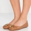 Tory Burch Minnie Travel Ballet- Ballet Pumps - Royal Tan/Gold