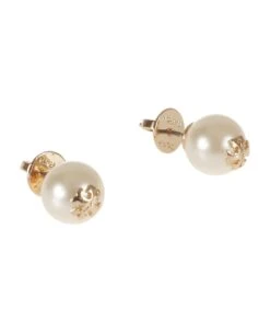 Tory Burch Kira Pearl Stud Earrings