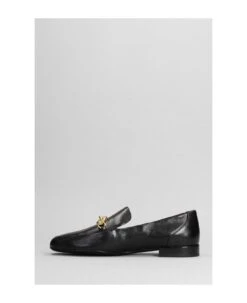 Tory Burch Jessa Loafers In Black Leather -Tory Burch 515f759cc181664ba98bf64a4f195bb1