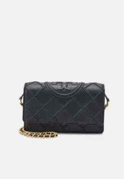 Tory Burch Fleming Soft Chain Wallet - Across Body Bag - Black