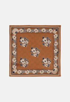 Tory Burch 12 Tory Burch Medallion - Foulard - Brown