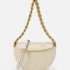 Tory Burch Mini Fleming Soft Crescent - Handbag - New Cream