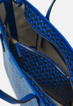 Tory Burch Small Basketweave Tote Set - Handbag - Blue -Tory Burch 5cc19d50788b4240974658987b56e77e