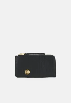 Tory Burch Robinson Top Zip Card Case - Wallet - Black