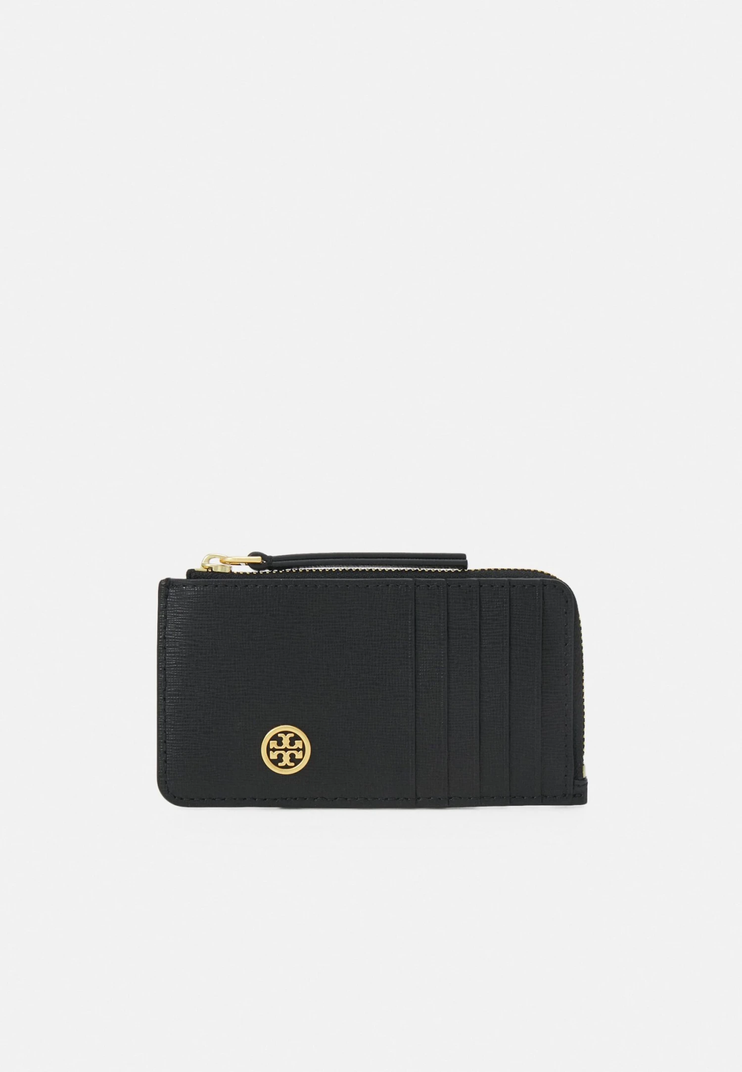 Tory Burch Robinson Top Zip Card Case - Wallet - Black 1 Tory Burch Robinson Top Zip Card Case - Wallet - Black