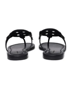 Tory Burch Black Leather Miller Sandals -Tory Burch 61dbff04400bd4338c690e36861ecf59