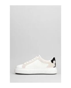 Tory Burch Ladybug Sneakers In White Suede And Leather -Tory Burch 638ad3c1044176ec9c9c513515069627