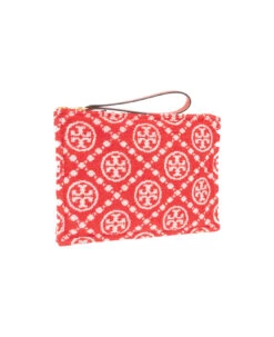 Tory Burch Red T Monogram Terry Clutch Bag 7 Tory Burch Red T Monogram Terry Clutch Bag -Tory Burch 64bfa075de44c57837dbe821bc948500