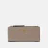 Tory Burch Robinson Zip Slim Wallet - Wallet - Gray Heron