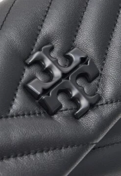 Tory Burch Kira Chevron Small Flap Shoulder - Handbag - Black/Silver -Tory Burch 6634a889ea0949659b3c246124040c70