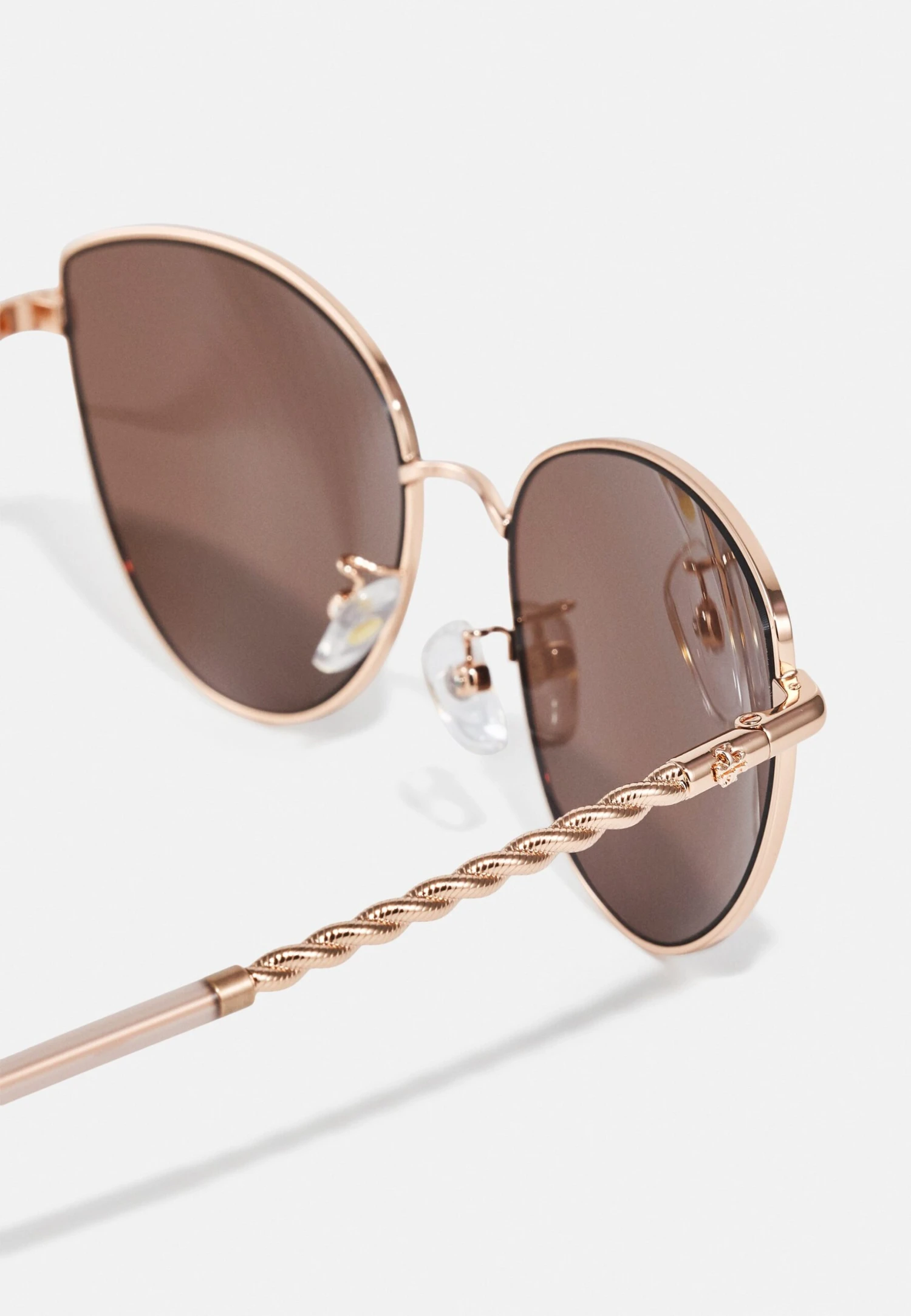 Tory Burch Sunglasses - Shiny Rose Gold-Coloured 3 Tory Burch Sunglasses - Shiny Rose Gold-Coloured - Image 3